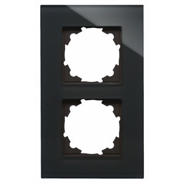 Kopp HK07 afdekraam glas 2-voudig zwart