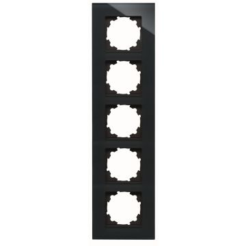 Kopp HK07 afdekraam glas 5-voudig zwart