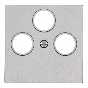 Kopp HK07 centraalplaat TV/FM/SAT - staal (491047001)