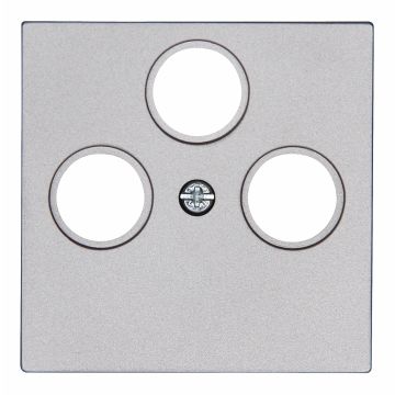 Kopp HK07 centraalplaat TV/FM/SAT - staal (491047001)