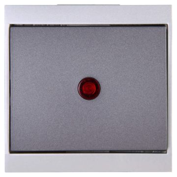 Kopp Malta controleschakelaar antraciet/zilver