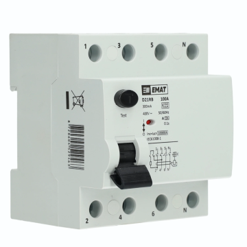 EMAT aardlekschakelaar 4-polig 100A 300mA type A (85002046)