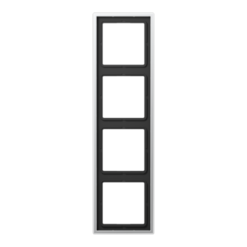 JUNG afdekraam 4 voudig - LS range aluminium (AL2984)