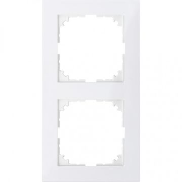 Merten M-Pure 2-voudig afdekraam - polarwit glanzend (MEG4020-3619)