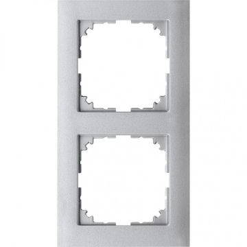Merten M-Pure 2-voudig afdekraam - aluminium (MEG4020-3660)