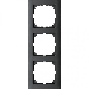 Merten M-Pure 3-voudig afdekraam - antraciet (MEG4030-3614)