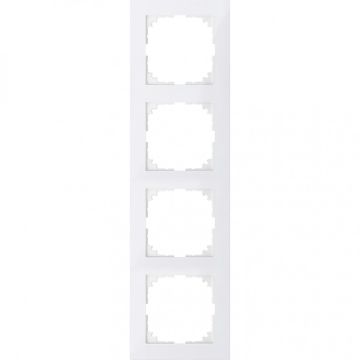 Schneider Electric M-Pure 4-voudig afdekraam - polarwit glanzend (MEG4040-3619)