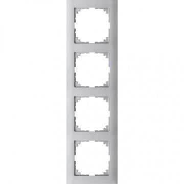 Schneider Electric M-Pure 4-voudig afdekraam - aluminium (MEG4040-3660)