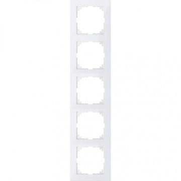 Schneider Electric M-Pure 5-voudig afdekraam - polarwit glanzend (MEG4050-3619)