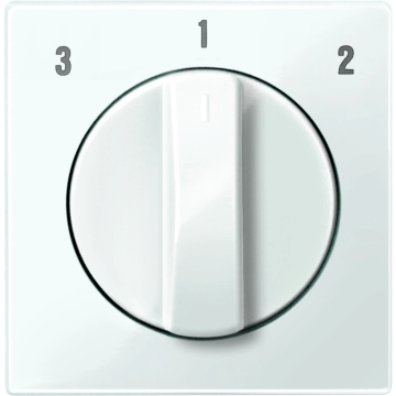 Schneider Electric systeem M centraalplaat voor ventilatorschakelaar - polarwit glanzend (MTN567319)