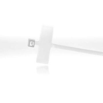 WKK tie wraps 4.8x220mm met markeerlabel (13X28mm) transparant - per 100 stuks (112136971)