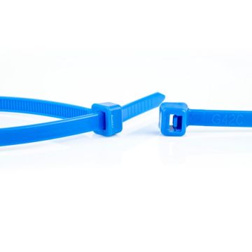 WKK tie wraps 2.5x200mm blauw - per 100 stuks (110122671)