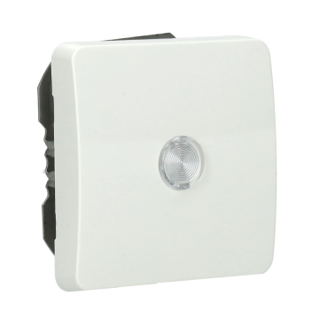 Kopp HK02 bedieningswip met lens 1-voudig wit