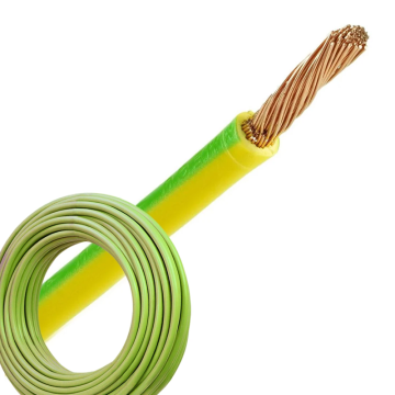 Aansluitdraad 4 mm2 geel/groen per 20 meter