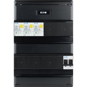 Eaton groepenkast 3 aardlekautomaten 1 fase 220x330 (BxH)