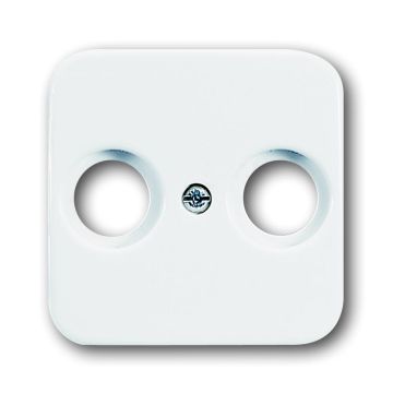 ABB Busch-Jaeger centraalplaat radio/tv - alpin wit (2531-214)