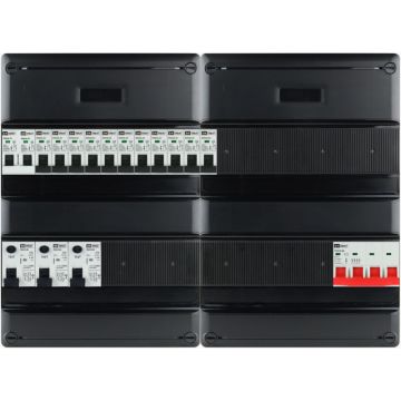 EMAT Eaton groepenkast 11 groepen + fornuis 3 fase 440x330 (BxH) 