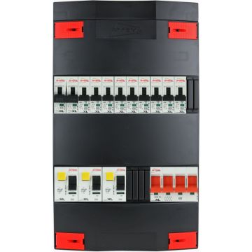 Attema groepenkast 9 groepen + fornuis 3 fase 220x380 (BxH)