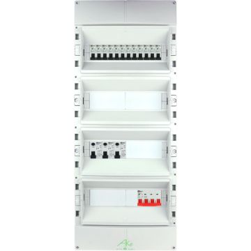 EMAT Schneider waterdichte (IP55) groepenkast 12 groepen 3 fase 300x750 (BxH) 