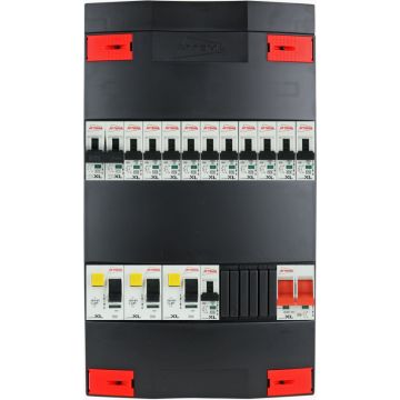 Attema groepenkast 11 groepen + fornuis 1 fase 220x380 (BxH)