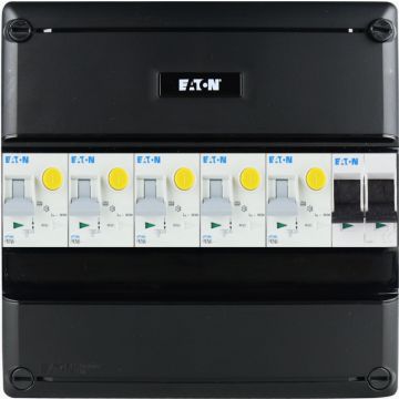 Eaton groepenkast 5 aardlekautomaten 1 fase 220x220 (BxH)