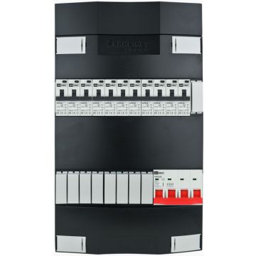 EMAT Schneider groepenkast 11 aardlekautomaten 3 fase 220x380 (BxH) 