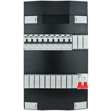 EMAT Schneider groepenkast 9 aardlekautomaten 1 fase 220x380 (BxH) 