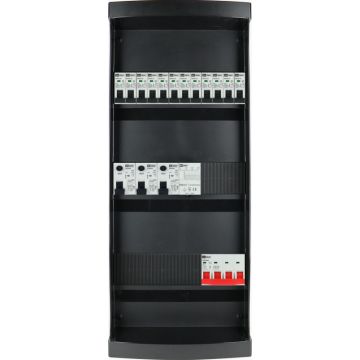 EMAT Eaton groepenkast 12 groepen + beltrafo 3 fase 220x550 (BxH) 