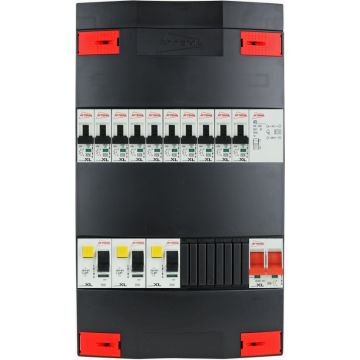 Attema groepenkast 10 groepen + beltrafo 1 fase 220x380 (BxH)