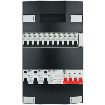 EMAT Schneider groepenkast 11 groepen + beltrafo 3 fase 220x380 (BxH) 