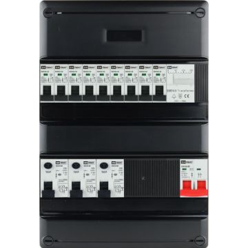 EMAT Eaton groepenkast 9 groepen + beltrafo 1 fase 220x330 (BxH) 