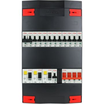 Attema groepenkast 11 groepen + fornuis 3 fase 220x380 (BxH)