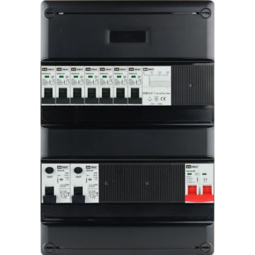 EMAT Eaton groepenkast 7 groepen + beltrafo 1 fase 220x330 (BxH)