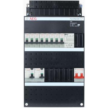 AEG groepenkast 8 groepen + beltrafo 1 fase 220x390 (BxH)