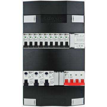 EMAT Schneider groepenkast 9 groepen + beltrafo 3 fase 220x380 (BxH) 