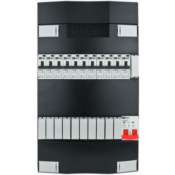 EMAT Schneider groepenkast 11 aardlekautomaten 1 fase 220x380 (BxH) 