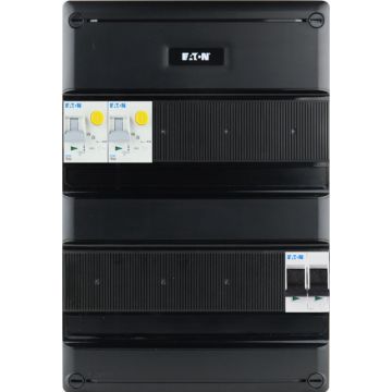 Eaton groepenkast 2 aardlekautomaten 1 fase 220x330 (BxH) 