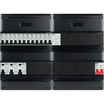 EMAT Eaton groepenkast 12 groepen + beltrafo 1 fase 440x330 (BxH)