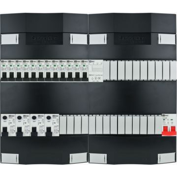 EMAT Schneider groepenkast 12 groepen + beltrafo 1 fase 440x380 (BxH)