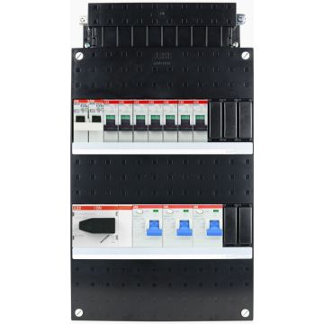 ABB SN201L groepenkast 7 groepen + fornuis 3 fase 220x390 (BxH)