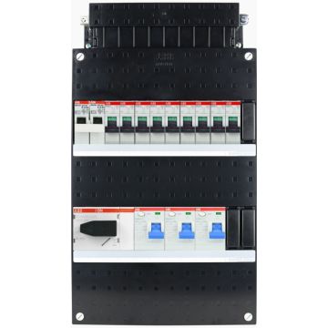 ABB SN201L groepenkast 9 groepen + fornuis 3 fase 220x390 (BxH)