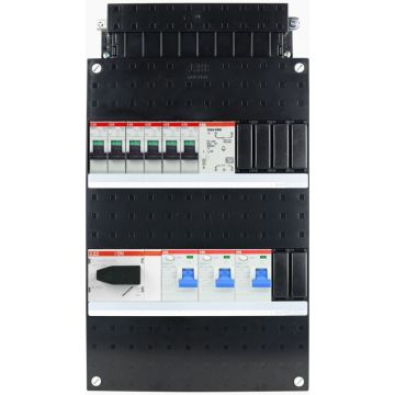 ABB SN201L groepenkast 6 groepen + beltrafo 3 fase 220x390 (BxH)