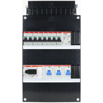 ABB SN201L groepenkast 8 groepen + beltrafo 3 fase 220x390 (BxH)