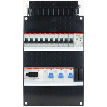 ABB SN201L groepenkast 10 groepen + beltrafo 3 fase 220x390 (BxH)