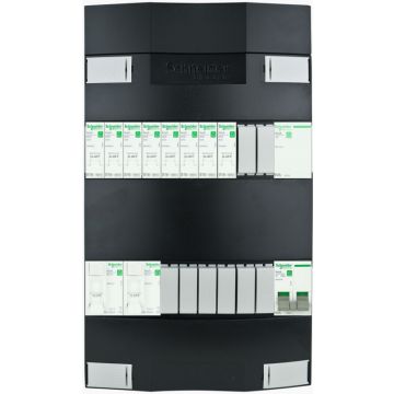 Schneider groepenkast 8 groepen + beltrafo 1 fase 220x380 (BxH)