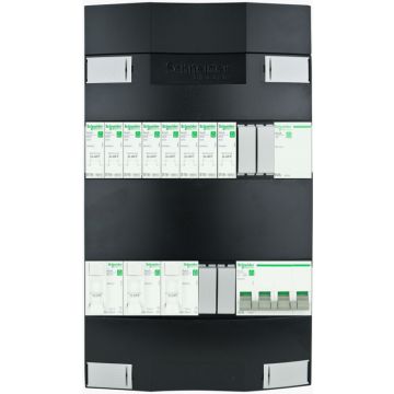 Schneider groepenkast 8 groepen + beltrafo 3 fase 220x380 (BxH)