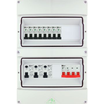 EMAT Schneider waterdichte (IP55) groepenkast 8 groepen 3 fase 250x370 (BxH) 