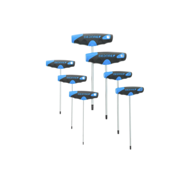 GEDORE torxsleutelset T-greep met zijpunt TX T10-T40 7-delig (2142 TX-007)