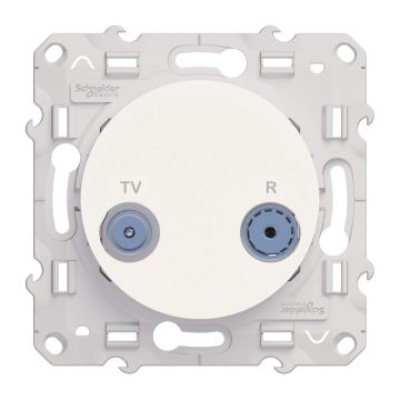 Schneider Electric Odace TV / rijgdoos - wit (S520453)