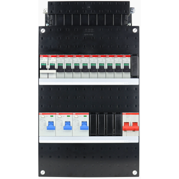 ABB SN201L groepenkast 9 groepen + fornuis 1 fase 220x390 (BxH)